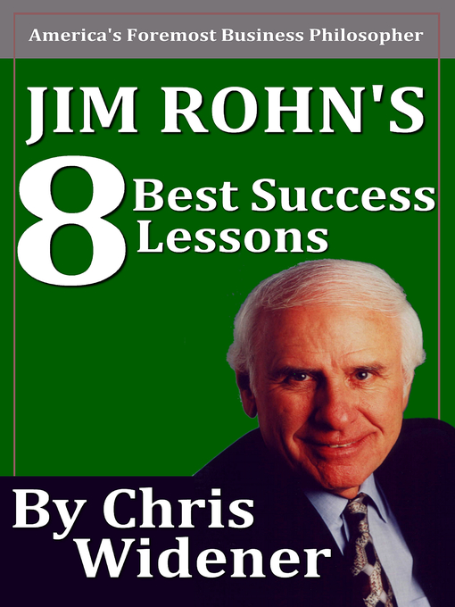 Title details for Jim Rohn's 8 Best Success Lessons by Chris Widener - Wait list